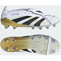 adidas Predator Elite Fold-Over Tongue AG Fußballschuh - Cloud White / Core Black / Gold Metallic - 43 1/3