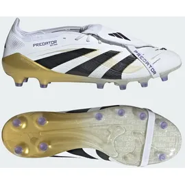 adidas Predator Elite Fold-Over Tongue AG Fußballschuh - Cloud White / Core Black / Gold Metallic - 43 1/3
