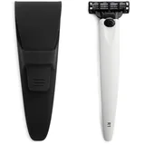 Bolin Webb R1 Rasierer & Reiseetui – Premium Rasierer für Männer mit Gillette Mach3 Klingenkartusche, leichter Rasiermesser für glatte, reizfreie Rasur, ideales Geschenk & tägliches Pflegeset (Alpine)