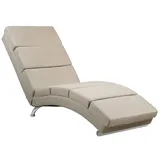CASARIA Relaxliege XXL London 186x89x55cm Ergonomisch Stoff Gepolstert 180kg Belastbarkeit Wohnzimmer Büro Innen Chaiselongue Relaxsessel