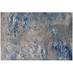 Rechteckiger Teppich mit abstraktem Muster in Blau 160x230 cm CAPS