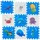 Relaxdays Puzzlematte mit Meerestieren Weiß,Blau