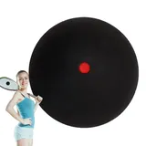 Generisch Rubber Sports Competition Squash Ball Single Yellow Dot - Rubber Squash Balls | Portable Racket Ball, Squa.sh Equipment for Easy Bal.l Control, Slow Speed