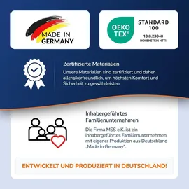 MSS e.K. Kaltschaum Matratzentopper 90 x 190 cm weiß