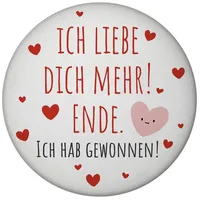 Speecheese Herzen Magnet rund mit Flaschenöffner rund mit Spruch