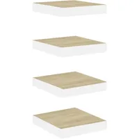 vidaXL Wandregal 23 x 23,5 x 3,8 cm Weiß