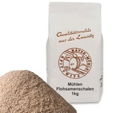 Rätze-Mühle Flohsamenschalen 1000g in Premium Qualität - Zur Unterstützung einer ballaststoffreichen und gesunden Ernährung - geschmacksneutral 1 kg