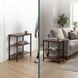Relaxdays Nachtschrank 61 x 60 x 30 cm Braun