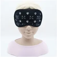 BEAZZ Schlafmaske Schlafmaske Kinder, Augenmaske, Schlafbrille Kinder - Nachtkatzen, Bequem - Perfekte Abdunklung, 1-tlg., HANDMADE IN GERMANY schwarz