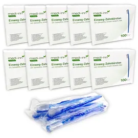 Medi-Inn+ Medi-Inn Einmalzahnbürsten mit Zahnpasta 100 St.