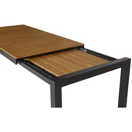 VCM Joan Gartentisch 205-275 x 100 x 76 cm Schwarz/Teak