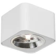 QAZQA Moderner Aufbaustrahler weiß quadratisch GU10 111mm - Boxer