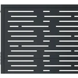 vidaXL Quadratisches Design Gartentor 105 x 155 cm anthrazit