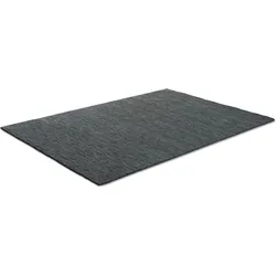 Sansibar Wollteppich »List«, rechteckig, 13 mm Höhe, Kurzflor, Handweb Teppich, meliert, reine Wolle, handgewebt Sansibar dunkelgrau B: 70 cm   1 St.