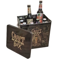 KALEA Bier-Box | Metallbox mit 3D-Prägung | Bierspezialitäten | Beste Geschenkidee für alle Bierliebhaber (Craft Bier Box)