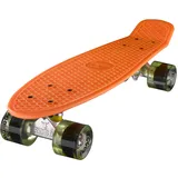 Ridge 22" Mini Cruiser Board Retro Skateboard, komplett ausgerüstet, in orange, völlig in der EU entworfen und hergestellt