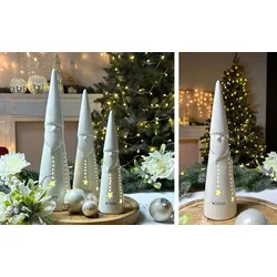 Santa Claus Calante 30cm LED cremeweiß