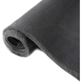 Bruno Banani Hochflor-Teppich BRUNO BANANI "Rabbit 2 Bean, Kunstfell Teppich, Modern, besondere Form" Gr. 72, grau (anthrazit), B:200cm H:25mm L:300cm, Kunstfaser, Teppiche, Kaninchenfell-Haptik, Microfaser, Wohnzimmer, Schlafzimmer, Esszimmer