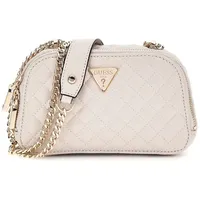 GUESS Schultertasche Eco Rianee Mini Convertible Shoulder Bag Stone