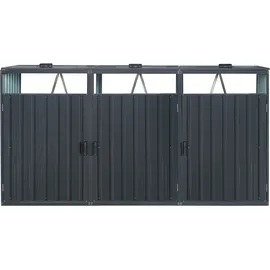 Konifera Mülltonnenbox BS-MK3 240 x 80 x 122 cm grau