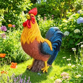 Relaxdays Relaxdays, Gartenfigur Huhn