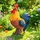Relaxdays Relaxdays, Gartenfigur Huhn