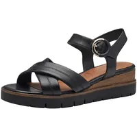 TAMARIS Keilsandaletten Damen Schwarz 36