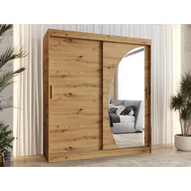 Mirjan24 Schwebetürenschrank Wika 180 x 200 x 62 cm Braun