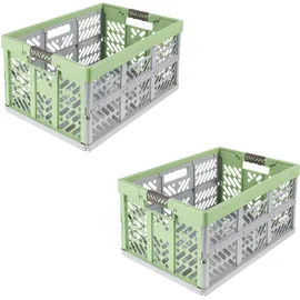 KEEEPER Profi-Klappbox ben 54 x 37 x 28 cm 2-tlg. grün