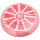 ISAKEN Tablettenbox 7 Tage Rund Medikamentenbox 7 Tage Tablettendose Mit 7 Teilbaren Fächer, Kleine Woche Tablettendose Tablettenbox Für Unterwegs, Outdoor, Reisen, Wandern, Camping