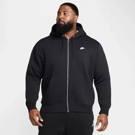 Nike Club Fleece Kapuzenjacke Herren Schwarz S