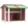 vidaXL Hundehütte 96 x 87 x 80,5 cm Holz Braun