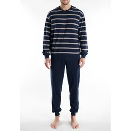 Götzburg Pyjama Kos in blau-dunkel-Ringel | Gr.: 50