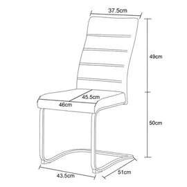 xonox.home Schwingstuhl Leni Strukturstoff creme 2er Set