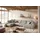 KAWOLA Wohnlandschaft U-Form Madeline Cord Longchair rechts steingrau