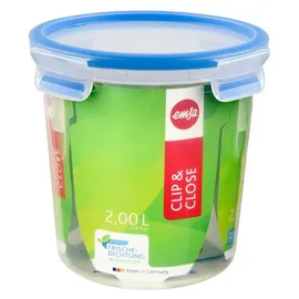Emsa Frischhaltedose rund blau 16,3 cm 2,0 l