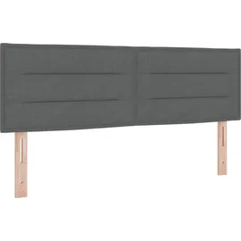 vidaXL LED-Speicherbett 140 x 200 cm Dunkelgrau