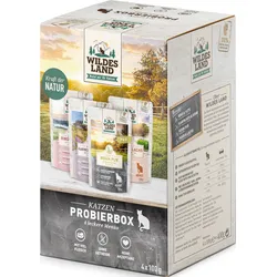 WILDES LAND Katze 100gx4 Probierbox Pouch