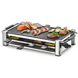 Rommelsbacher RCC 1500 Raclette-Grill Aluminium-Gehäuse verchromt
