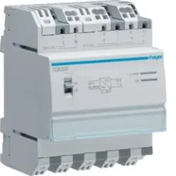 Hager TGA200 Spannungsversorgung 24 V DC 1A.Spannungsversorgung zur Erzeugung der notwendigen Systemspannung. Ein Ausgang 24 V DC ungedrosselt auf
