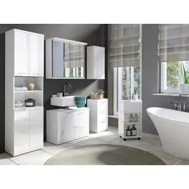byLIVING Waschbeckenunterschrank Nebraska 80 x 59 x 31,5 cm Weiß