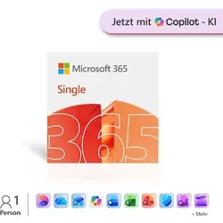 Word, Excel, PowerPoint uvm. | Microsoft 365 Single | Key & Download