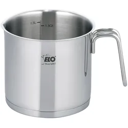 ELO Milchtopf Citrin 1600 ml Edelstahl Silber