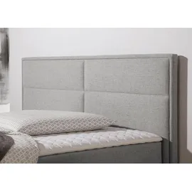Home Affaire Boxspringbett HOME AFFAIRE "Caria", grau (silbergrau), B:191cm L:209cm, Strukturstoff-Bezug (100% Polyester);Topperbezug 100% Polyester, Komplettbetten, Boxspringbett, in 5 Breiten, 3 Matratzen-Ausführungen, 2 Härtegraden, Topper