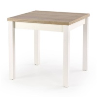 OXM Gracianische Tabelle Sonoma-Eiche / Weiß 80 x 76 x 80 cm