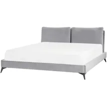 Beliani Polsterbett 180 x 200 cm Grau