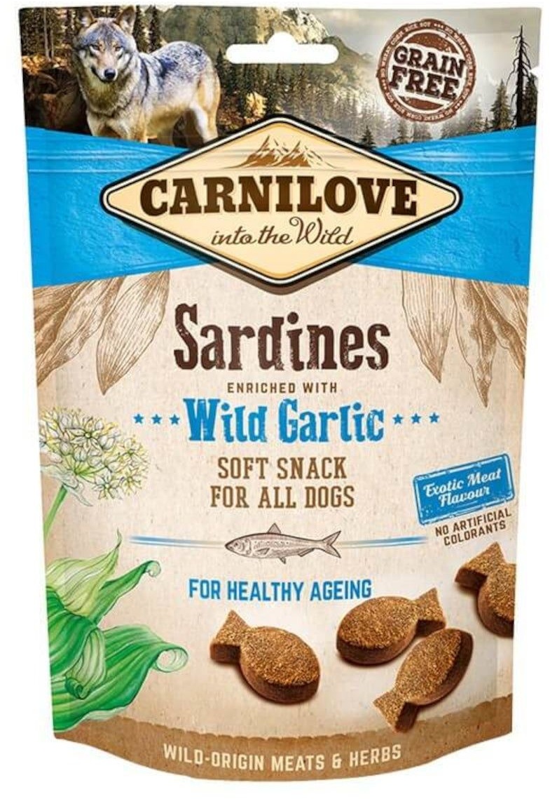 Carnilove Soft Snack Sardines with Wild Garlic 10x200 g