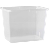 Aufbewahrungsbox CAESAR, Transparent - Kunststoff - 80 Liter - stapelbar - mit Deckel