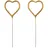 Partydeco Wunderkerzen Hochzeit 16x5cm in Herzform 2er Set - Brennendes Herz Sternspritzer Herzwunderkerzen für Vintage Hochzeitsdeko