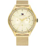 Tommy Hilfiger Multi Zifferblatt Quarz Uhr für Damen mit Edelstahlarmband